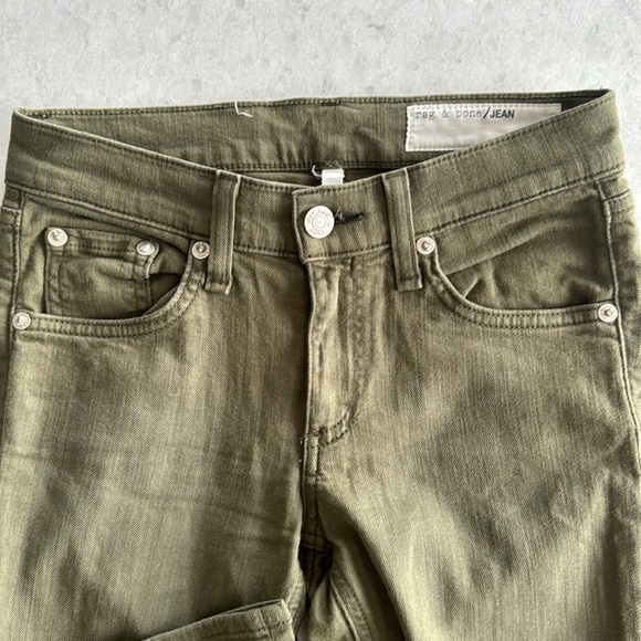 Rag and bone green pants size 23 - Picture 2 of 3